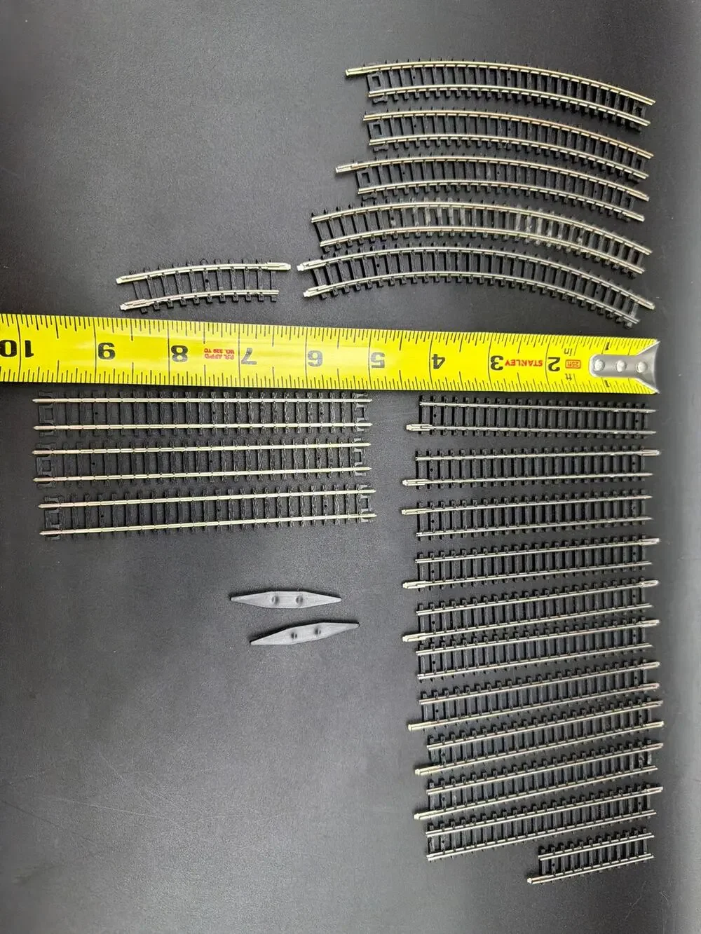 Atlas N Scale Nickel Silver Track Lot 2501 2510 Straight Curved Track Rerailers